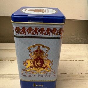 Harrods Blue and Gold Regal Tea Tin